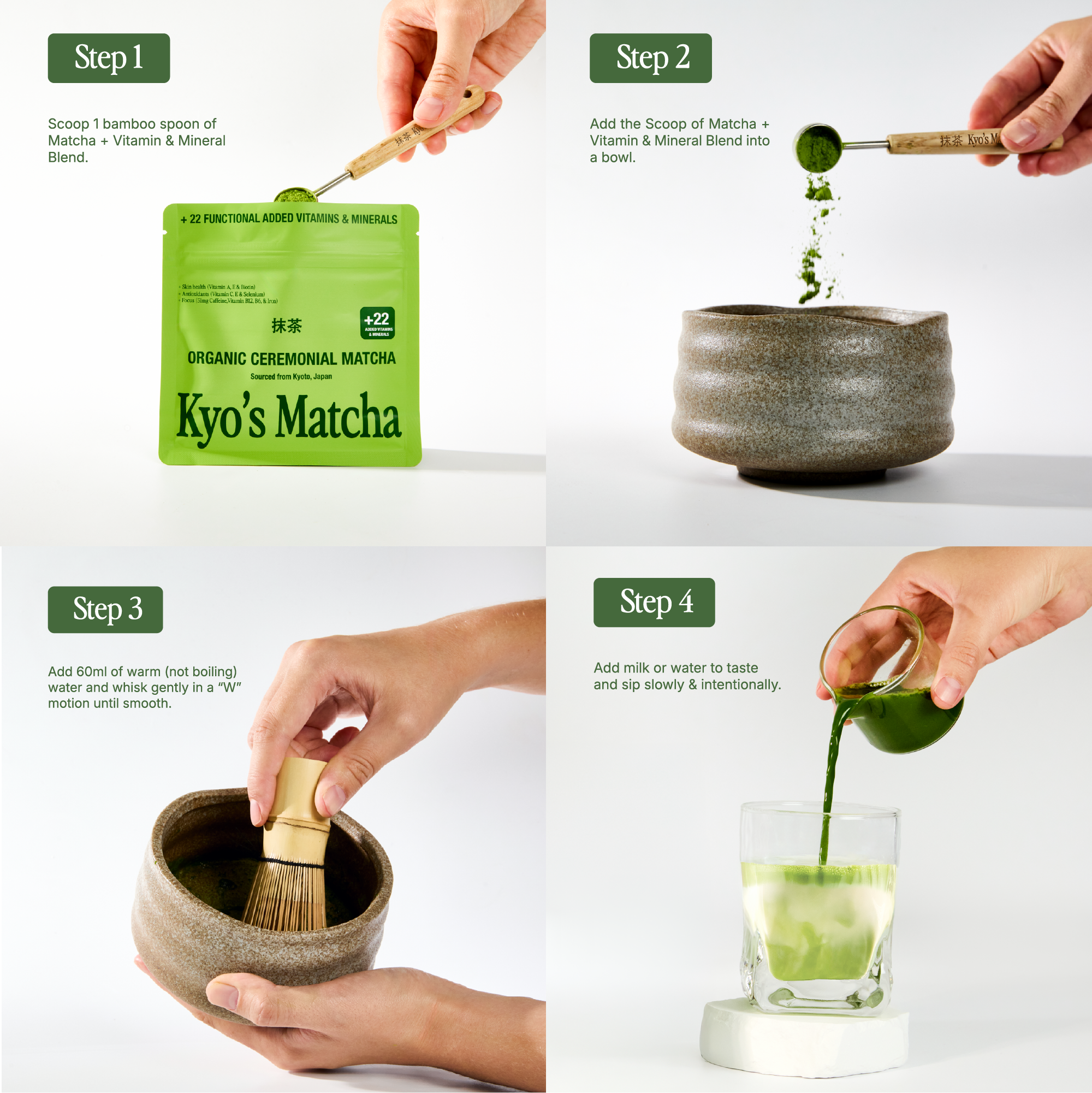 Matcha + Vitamin & Mineral Blend.