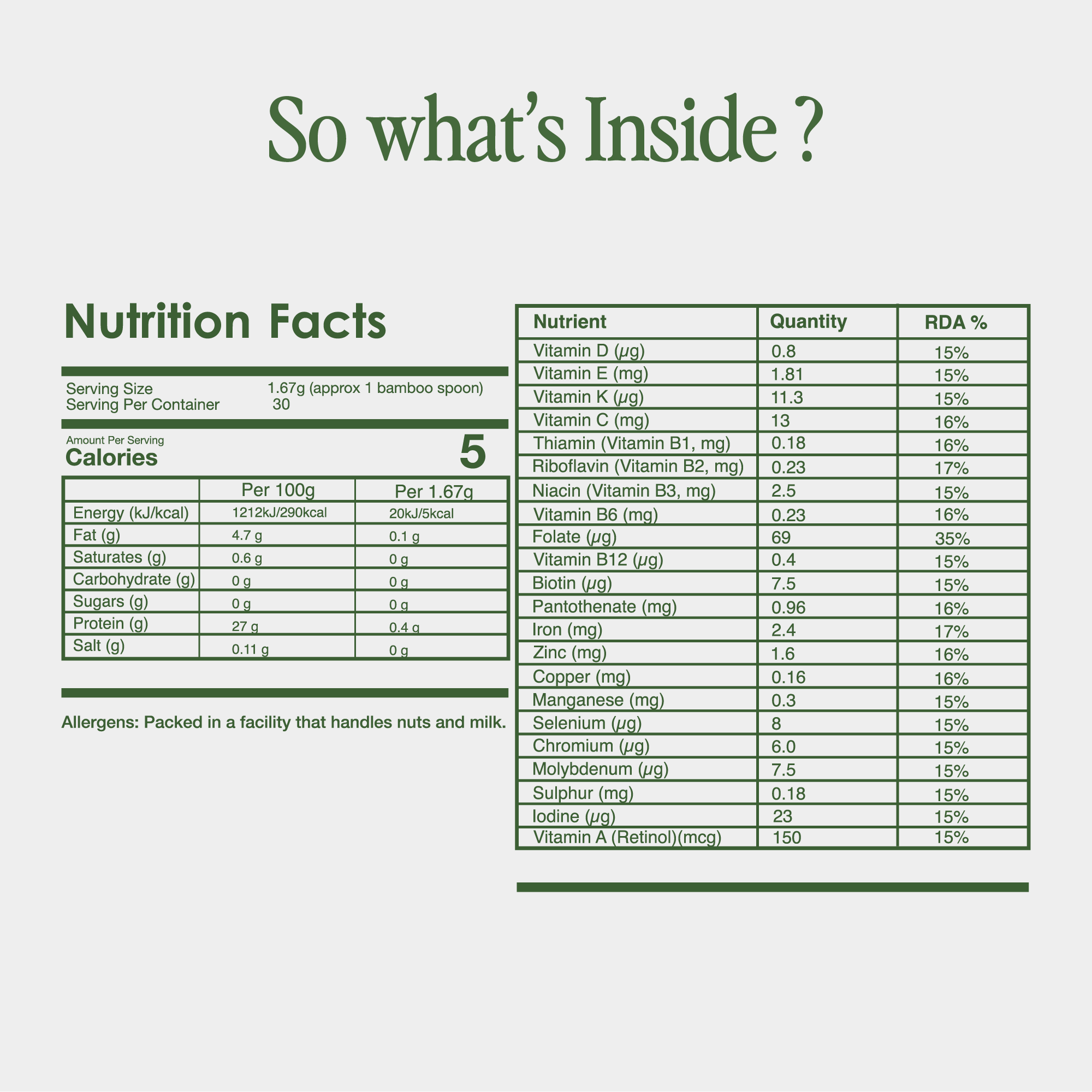 Matcha + Vitamin & Mineral Blend.